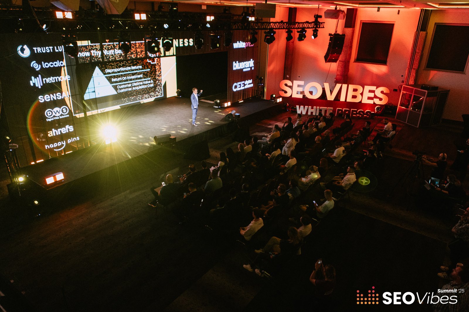 Stage view from SEO Vibes Summit. 