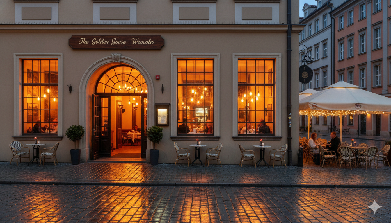A stylized flat-lay of a charcuterie board and wine, symbolizing the growing best restaurants in wroclaw scene.