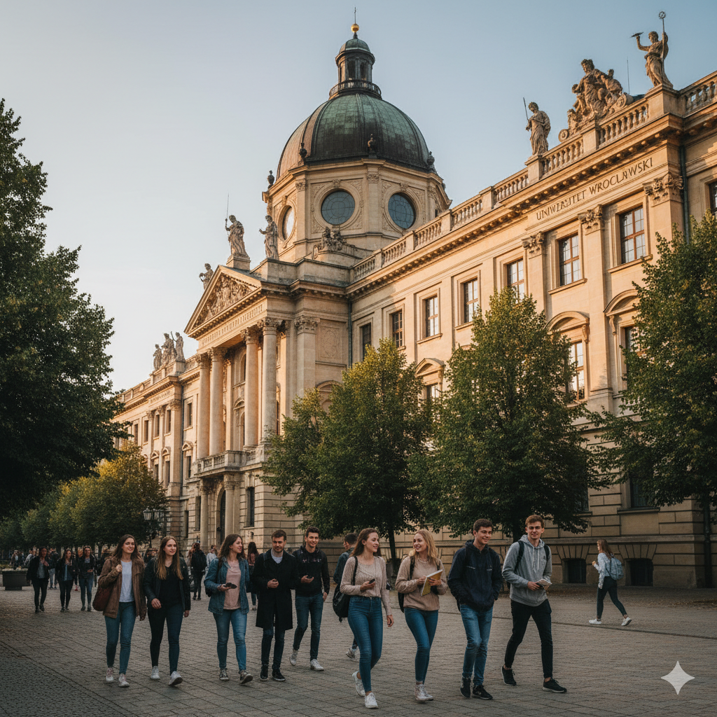 The Ultimate Guide to the Best Universities in Wroclaw University of Wrocław's Aula Leopoldina interior, showcasing baroque architecture and history for the International Student Wroclaw.
